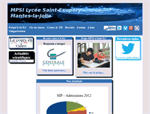 Tablet Screenshot of mpsi-lycee-saint-exupery.fr